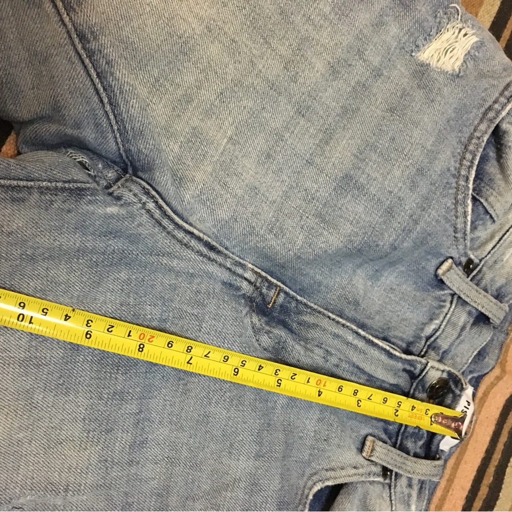 Pistola 25 women’s distressed skinny jeans flawed fabric pulling away on seam - Picture 9 of 11